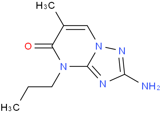 2-氨基-6-甲基-4-丙基-[1,2,4]三唑并[1,5-a]嘧啶-5-酮