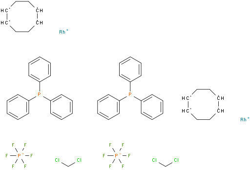 (1,5-环辛二烯)二(三苯基膦)六氟磷酸铑二氯甲烷络合物(1:1)