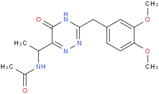 N-(1-(3-(3,4-二甲氧基苄基)-5-氧代-4,5-二氢-1,2,4-三嗪-6-基)乙基)乙酰胺