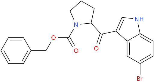 2-(5-溴-1H-吲哚-3-羰基)吡咯烷-1-羧酸苄酯