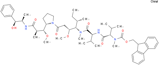 ((S)-1-((S)-1-(((3R,4S,5S)-1-((S)-2-((1R,2R)-3-(((1S,2R)-1-羟基-1-苯基丙-2-基)氨基)-1-甲氧基-2-甲基-3-氧代丙基)吡咯烷-1-基)-3-甲氧基-5--甲基-1-氧代庚-4-基)(甲基)氨基)-3-甲基-1-氧代丁-2-基)氨基)-3-甲基-1-氧代丁-2-基)(甲基)氨基甲酸