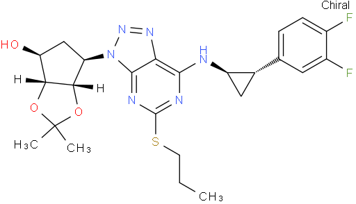 去羟基乙氧基-2,3-O-(二甲基亚甲基)替格雷洛