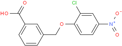 3-[(2-氯-4-硝基苯氧基)甲基]苯甲酸