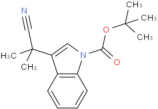 3-(1-氰基-1-甲基乙基)-3-(1-氰基-1-甲基乙基)-1H-吲哚-1-羧酸-1,1-二甲基乙酯