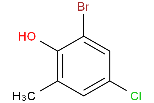 2-溴-4-氯-6-甲基苯酚
