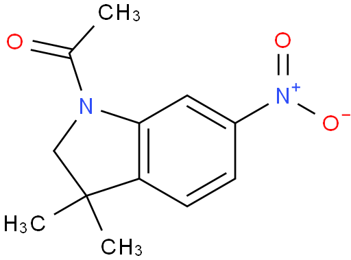 1-(3,3-二甲基-6-硝基二氢吲哚-1-基)乙-1-酮