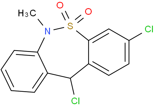 3,11-二氯-6,11-二氢-6-甲基-二苯并[c,f][1,2]硫氮杂卓5,5-二氧化物