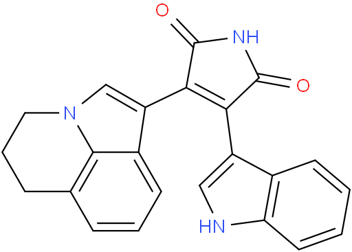 3-(5,6-二氢-4H-吡咯并[3,2,1-ij]喹啉-1-基)-4-(1H-吲哚-3-基)-1H-吡咯-2,5-二酮