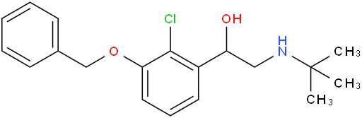 1-(3-(苄氧基)-2-氯苯基)-2-(叔丁基氨基)乙醇