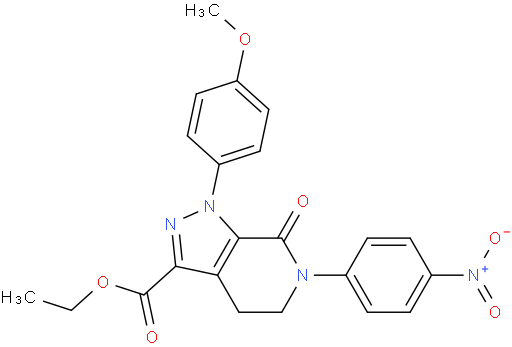 4,5,6,7-四氢-1-(4-甲氧基苯基)-6-(4-硝基苯基)-7-氧代-1H-吡唑并[3,4-c]吡啶-3-羧酸乙酯