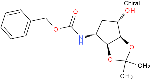 N-[(3aS,4R,6S,6aR)-四氢-6-羟基-2,2-二甲基-4H-环戊烯并-1,3-二氧戊环-4-基]氨基甲酸苄酯