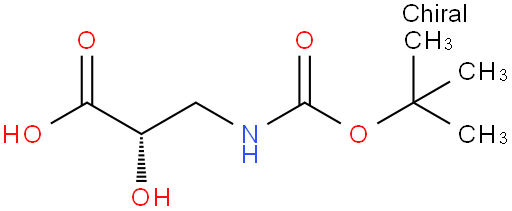 3-叔丁氧羰基氨基-(S)-2-羟基丙酸