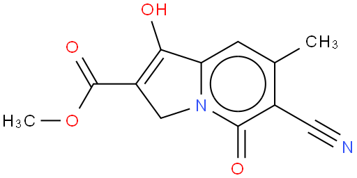 6-氰基-1-羟基-7-甲基-5-氧代-3,5-二氢吲哚嗪-2-羧酸甲酯