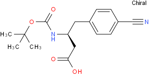 Boc-(S)-3-氨基-4-(4-氰基-苯基)-丁酸