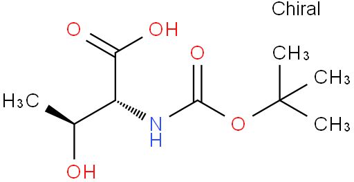 N-Α-叔丁氧羰基-D-苏氨酸