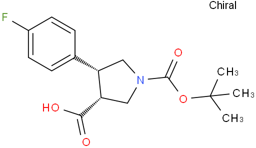 4-(4-氟苯基)-1-[(2-甲基丙-2-基)氧基羰基]吡咯烷-3-羧酸