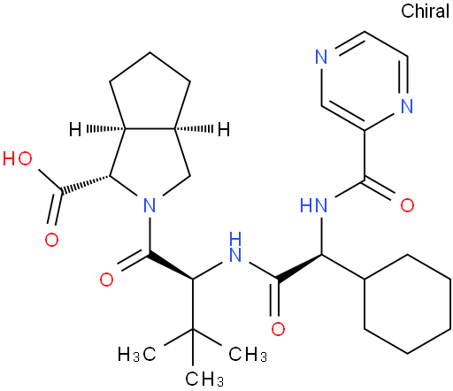 (1S,3aR,6aS)-(2S)-2-环己基-N-(2-吡嗪基羰基)甘氨酰-3-甲基-L-缬氨酰八氢环戊并[c]吡咯-1-羧酸