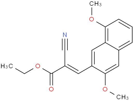 2-氰基-3-(3,8-二甲氧基萘-2-基)丙-2-烯酸乙酯