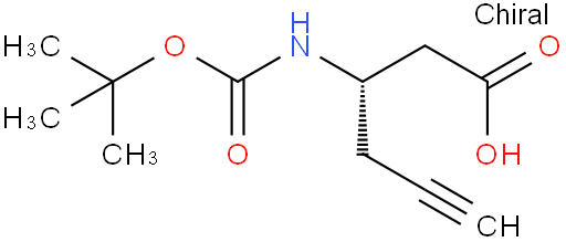 Boc-(S)-3-氨基-5-己炔酸