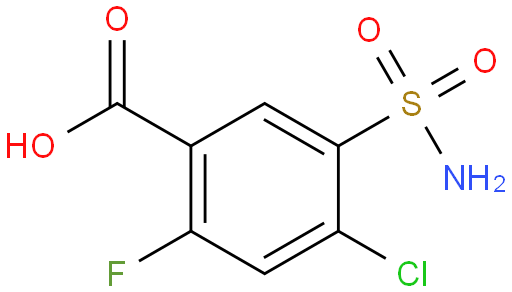 4-氯-2-氟-5-氨磺酰苯甲酸