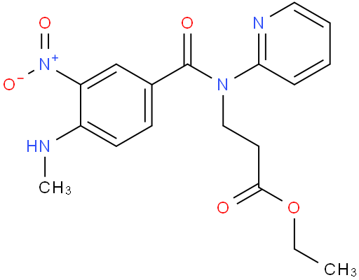 3-(4-(甲基氨基)-3-硝基-N-(吡啶-2-基)苯甲酰氨基)丙酸乙酯