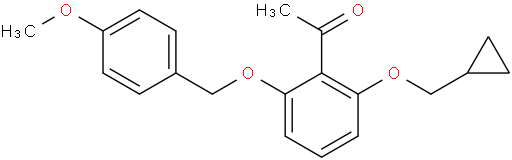 1-[2-(环丙基甲氧基)-6-[(4-甲氧基苯基)甲氧基]苯基]乙酮