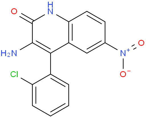 3-氨基-4-(2-氯苯基)-6-硝基-2(1H)-喹啉酮