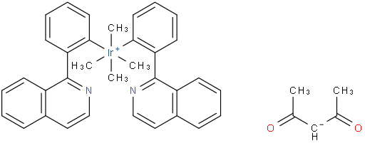 二(1-苯基-异喹啉)(乙酰丙酮)合铱(III)