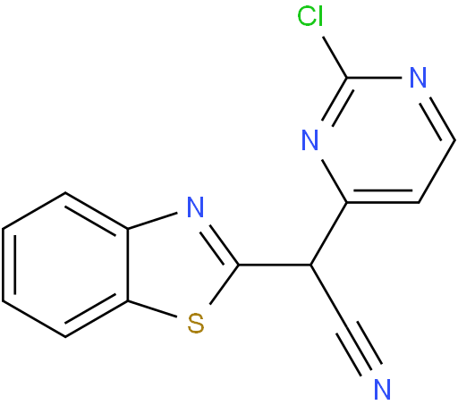 2-(苯并[d]噻唑-2-基)-2-(2-氯嘧啶-4-基)乙腈