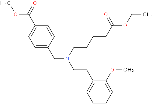 甲基4-((((5-乙氧基-5-氧代戊基)(2-甲氧基苯乙基)氨基)甲基)苯甲酸甲酯