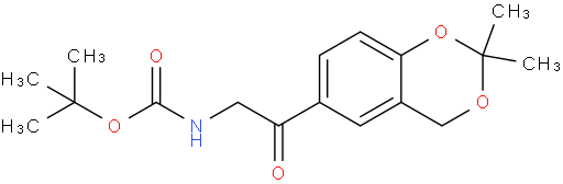 (2-(2,2-二甲基-4H-苯并[d] [1,3]二氧杂环己烯-6-基)-2-氧代乙基)氨基甲酸叔丁酯