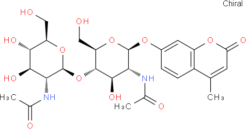 4-甲基伞形酮基 beta-d-N,N'-二乙酰基壳二糖糖苷