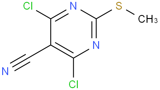 4,6-二氯-5-氰基-2-甲硫基嘧啶