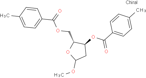 1-甲氧基-2-脱氧-3,5-二甲苯甲酰氧基-D-呋喃糖苷