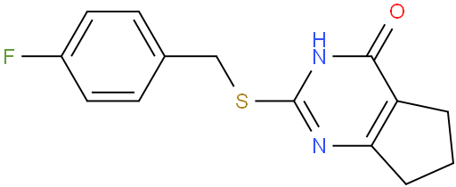 2-((4-氟苄基)硫基)-6,7-二氢-3H-环戊二烯并[d]嘧啶-4(5H)-酮