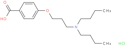 4-[3-(二丁基氨基)丙氧基]苯甲酸盐酸盐