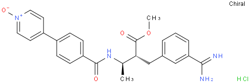 4-(4-((2R,3R)-3-(3-氨基甲脒基苄基)-4-甲氧基-4-氧代丁氧基-2-基)氨基甲酰基)苯基)吡啶1-氧化物盐酸盐