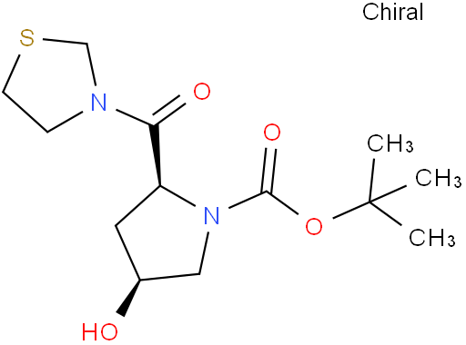 (2S,4S)-4-羟基-2-(噻唑烷-3-羰基)吡咯烷-1-甲酸叔丁酯