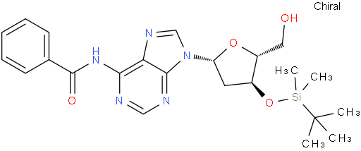 N-(9-((2R,4S,5R)-4-((叔丁基二甲基硅烷基)氧基)-5-(羟甲基)四氢呋喃-2-基)-9H-嘌呤-6-基)苯甲酰胺