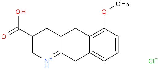 3-羧基-6-甲氧基-2,3,4,4a，5,10-六氢苯并[g]喹啉-1-氯化物