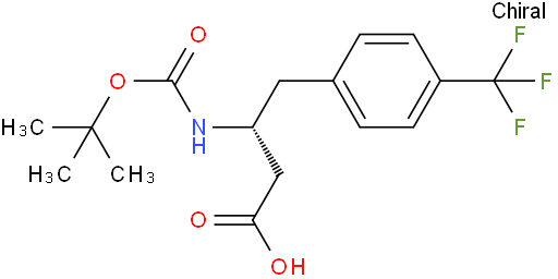 Boc-(R)-3-氨基-4-(4-三氟甲基苯基)-丁酸