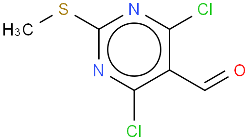 2-(甲硫基)-4,6-二氯-5-嘧啶甲醛