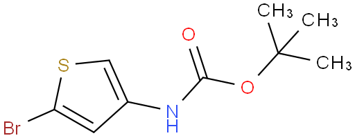 2-溴-4-(N-叔丁氧羰基胺基)噻吩