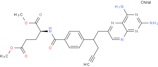 (2S)-2-[[4-[(1RS)-1-[(2,4-二氨基蝶啶-6-基)甲基]丁-3-炔基]苯甲酰基]氨基]戊二酸二甲酯