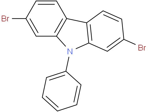 2,7-二溴-9-苯基-9H-咔唑