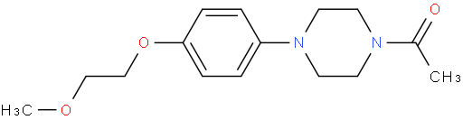 1-(4-(4-(2-甲氧基乙氧基)苯基)哌嗪-1-基)乙酮