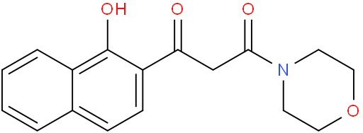 1-(1-羟基萘-2-基)-3-吗啉代丙烷-1,3-二酮