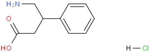 3-苯基-4-氨基丁酸盐酸盐