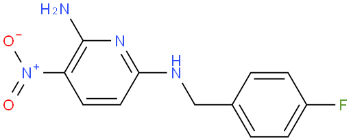 2-氨基-3-硝基-6-(4-氟苄基氨基)吡啶