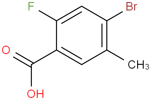 4-溴-2-氟-5-甲基苯甲酸